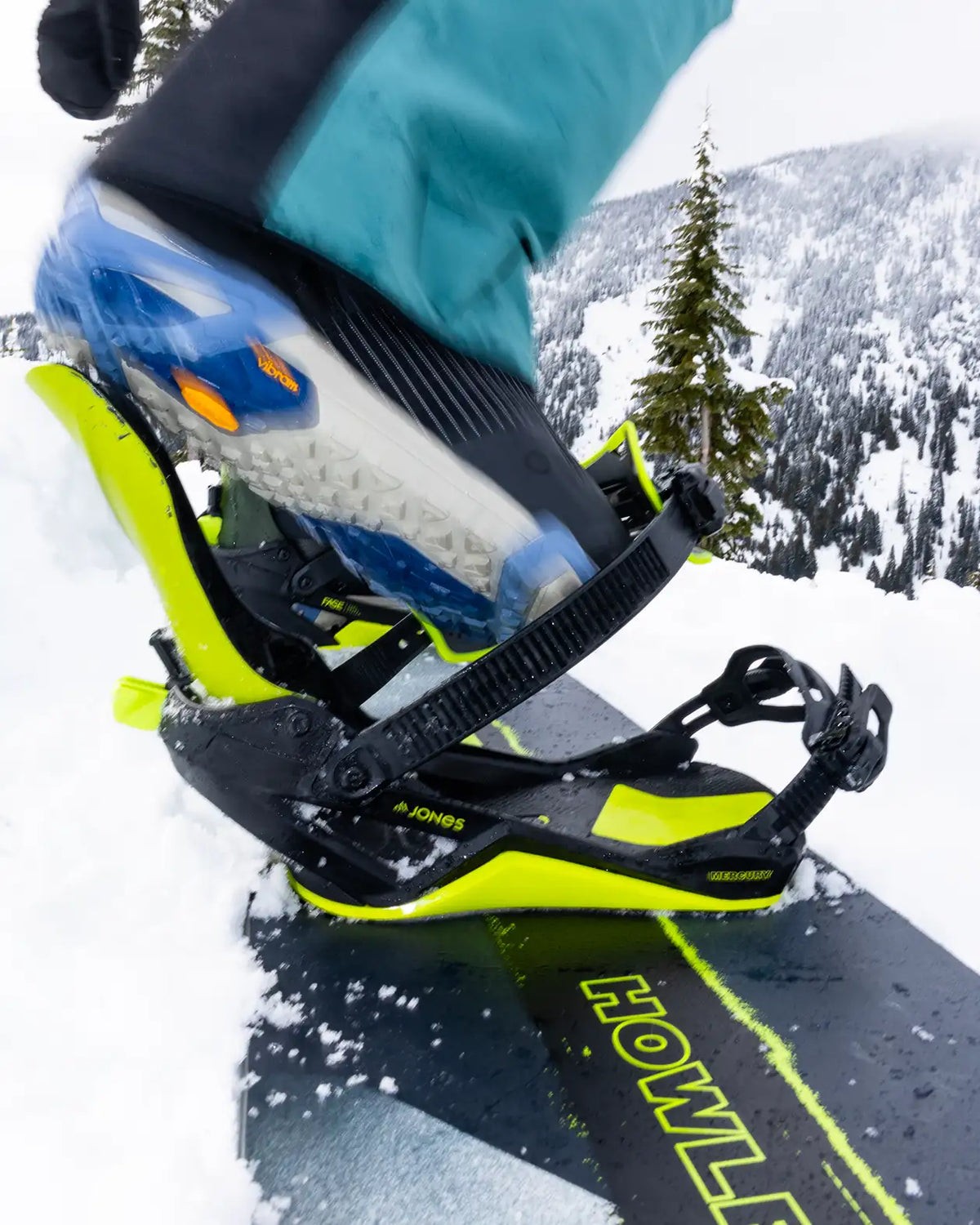 Mercury FASE® Snowboard Binding 2026 | Jones Mercury FASE® Snowboard Binding 2026 Bindings Jones Snowboards High Performance