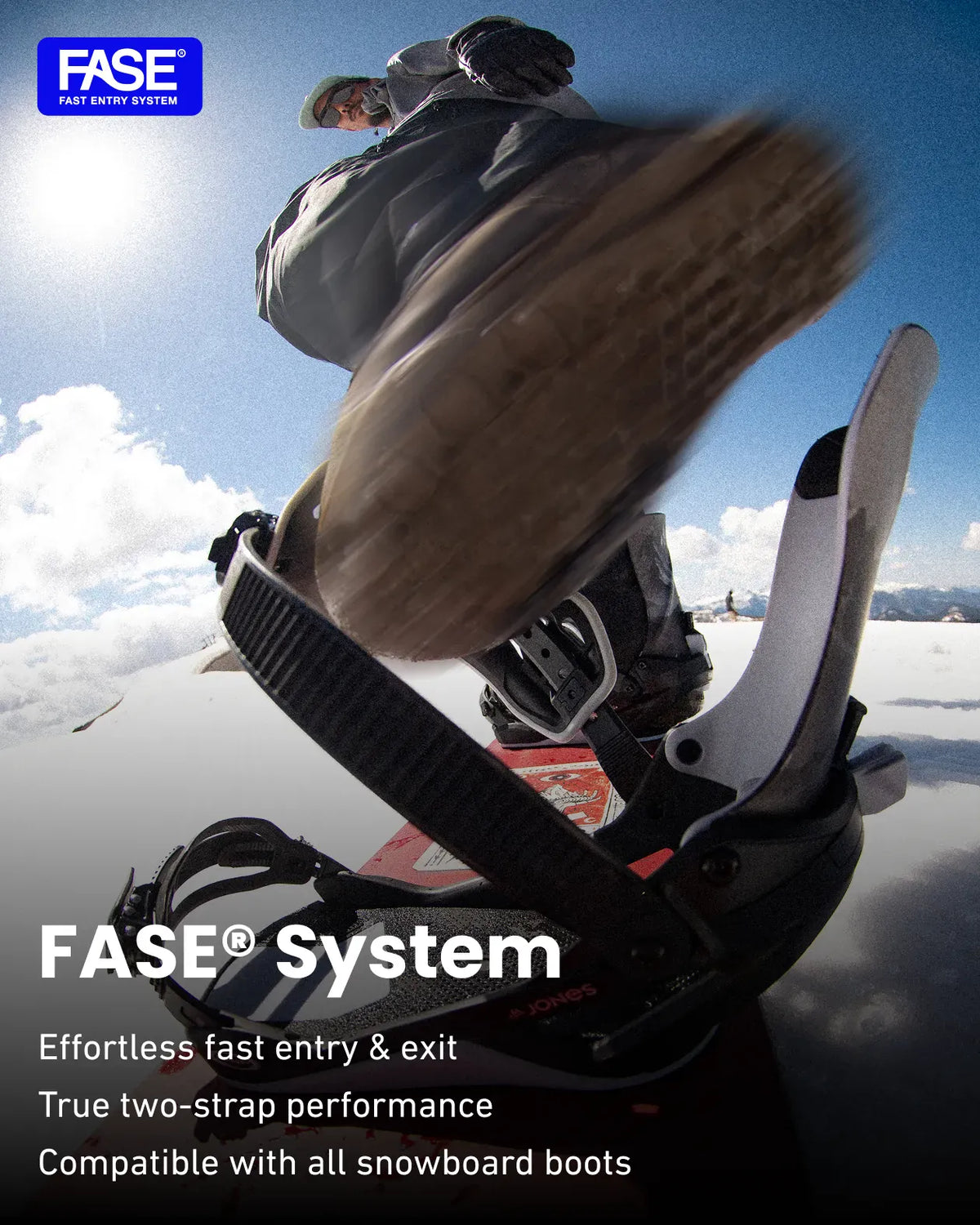 Mercury FASE® 单板滑雪固定器 | Jones Mercury FASE® 单板滑雪固定器 固定器 Jones 单板滑雪板 高性能