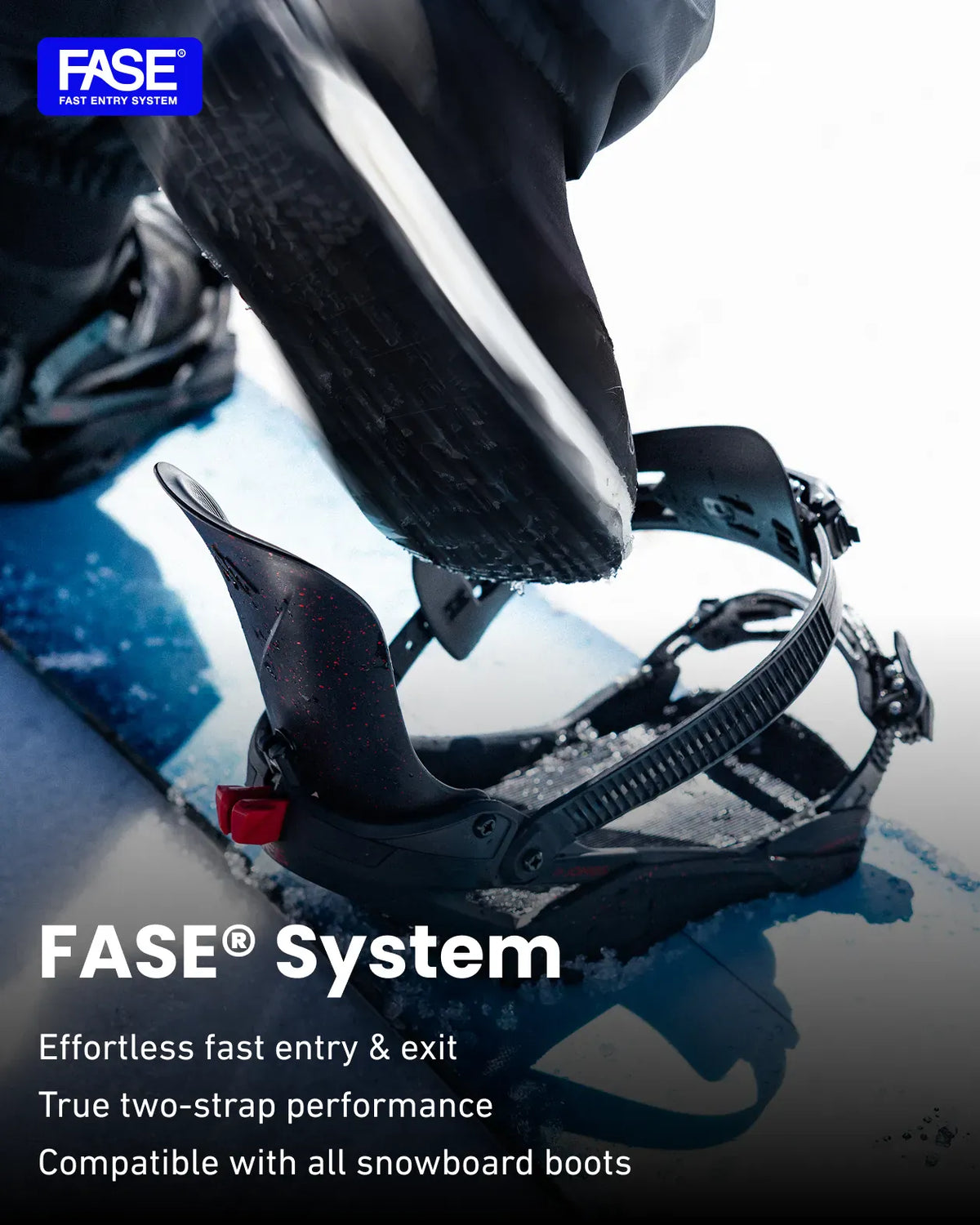 Nebula FASE® スノーボードビンディング | ジョーンズ Nebula FASE® スノーボードビンディング ビンディング ジョーンズ・スノーボード ハイパフォーマンス